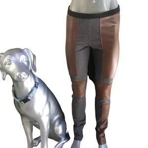 BCBG Riding Pants Brown Gray Zipped Ankles Women's Size Small